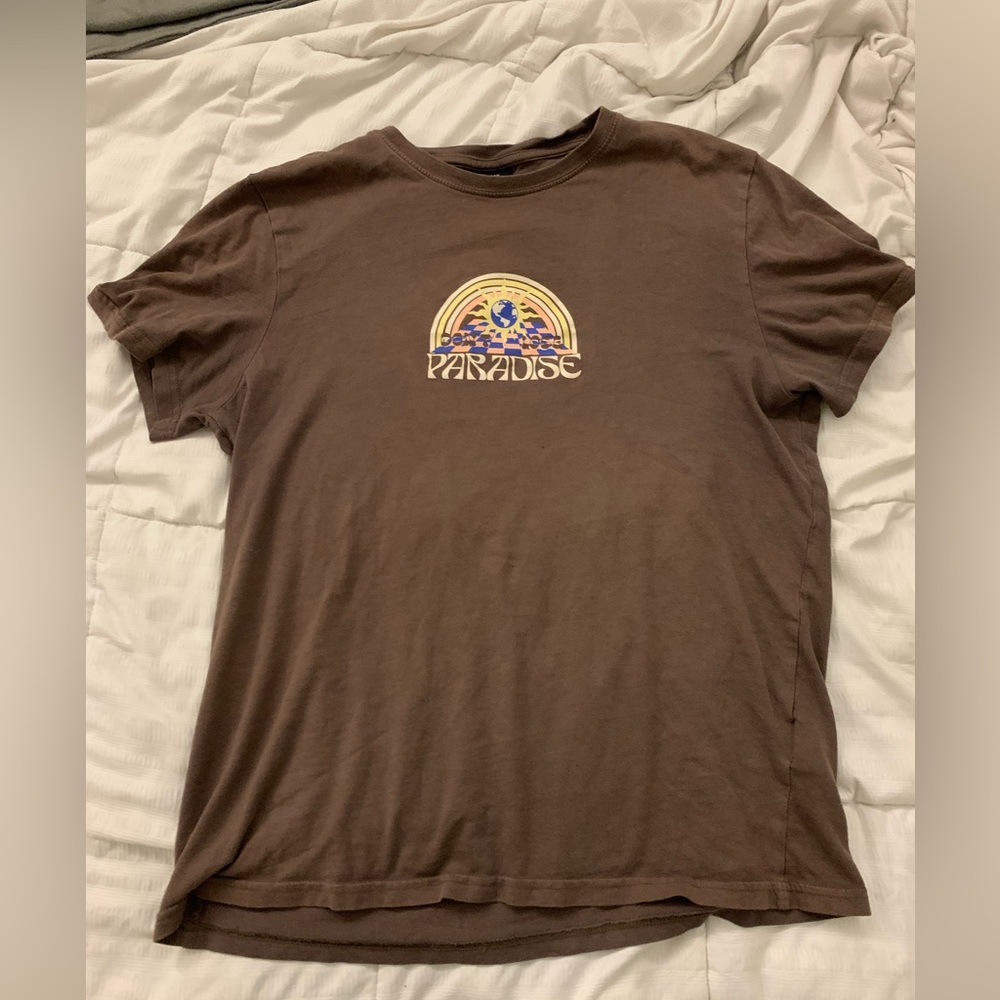 Cotton on brown tee